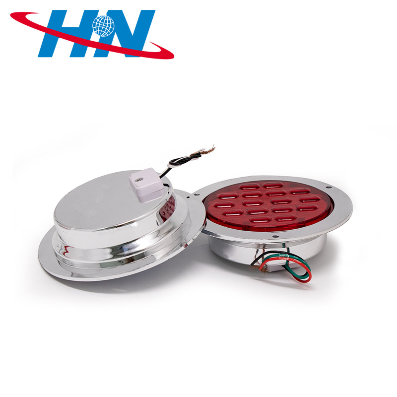 16LED Amarillo/Blanco/Rojo coche camión bomba camión remolque impermeable durable anti-Smashing camión lámpara redonda luz lateral