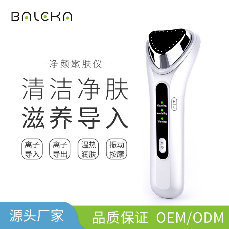 离子导入仪脸部美容按摩仪加热振动面部清洁美颜嫩肤仪美容仪器厂|ru