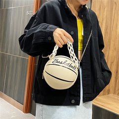 Personalized Round Ball Bag 2022 New Women's Fashion Chain Basketball Bag Versatile Ins Crossbody Bag Small Bag