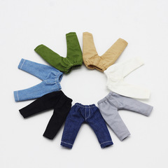 ob11 children's clothing leggings pants short pants bjd doll clothes denim pants T-shirt GSC clay figure jeans