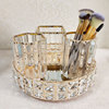 Golden crystal, brush, storage system, cosmetic storage box, eyebrow pencil, European style