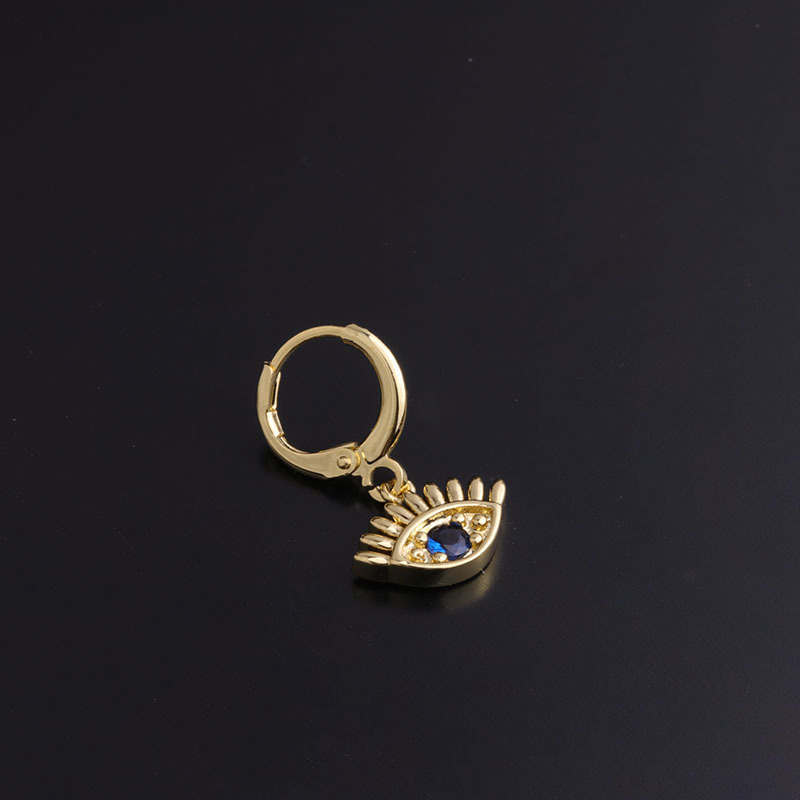 fashion inlaid zircon earrings