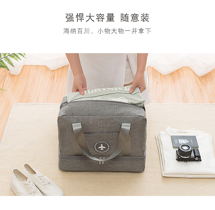 健身包男士干湿分离包防水衣物收纳运动游泳包跨境优选可订制logo详情图7
