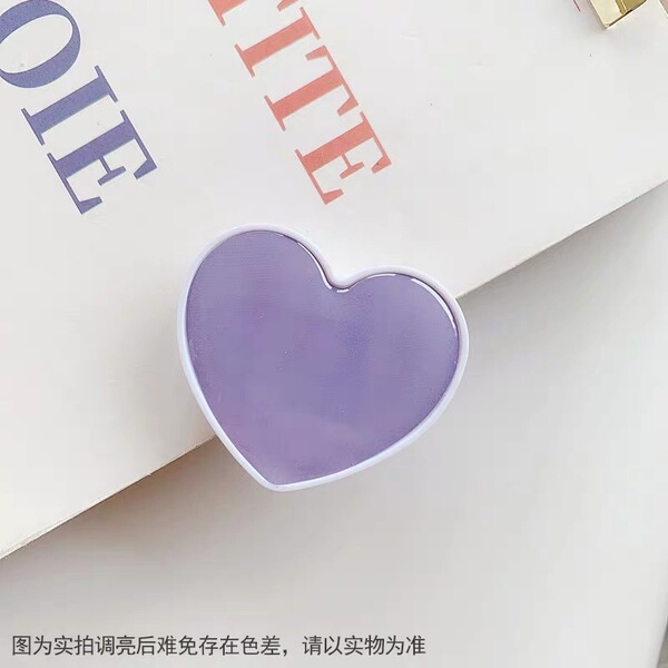 气囊支架 创意礼品新款纯色滴胶爱心款可伸缩手机支架小礼品 logo