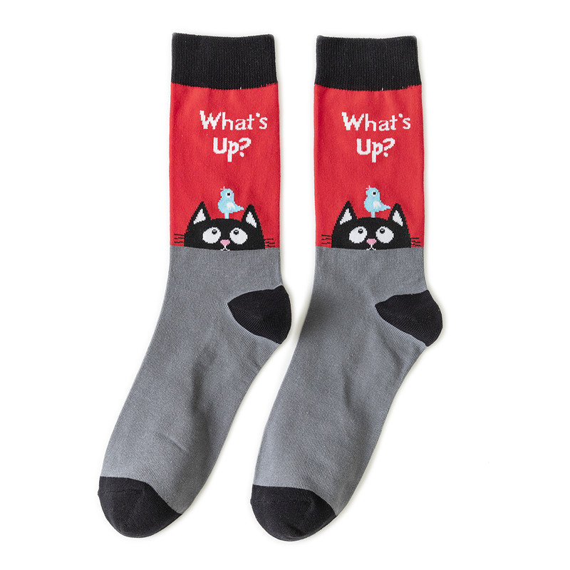 65g Weight Socks Classification Socks Lingerie Type Cotton (more than 50%) Fabric Type A Pair Quantity Casual, Daily Occasion Animal, Color Block Pattern All Seasons Season Unisex Gender Cute Style A Pair Cute Unisex Animal Color Block Cotton (more Than 50%) Crew Socks 12