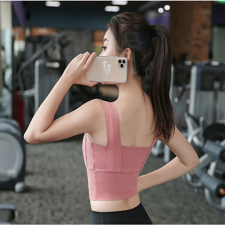 无缝运动文胸跑步健身亚马逊专供吸汗速干瑜伽文胸高强度运动内衣