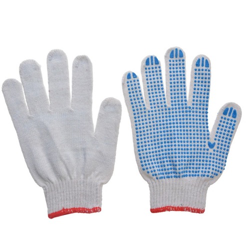 Pointed protective gloves, pearl cotton line gloves, work labor breathable point glue gloves, thick work labor protective gloves