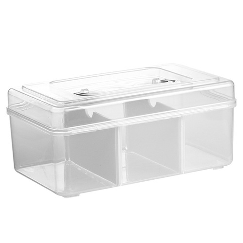 Cross-border large-capacity transparent household medicine box portable multi-layer portable small medicine box multi-functional medicine storage box