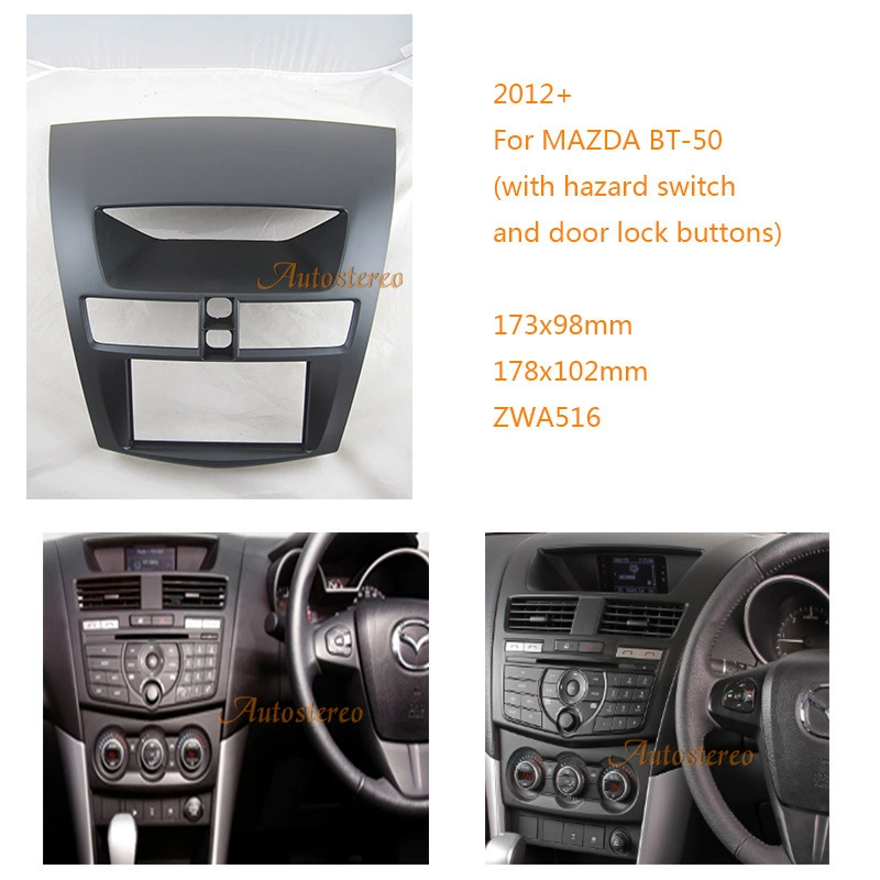 Mazda BT-50 автомобильная аудио навигация DVD/CD универсальная машинная навигация Модифицированная лицевая рамка аудио модифицированная Панель