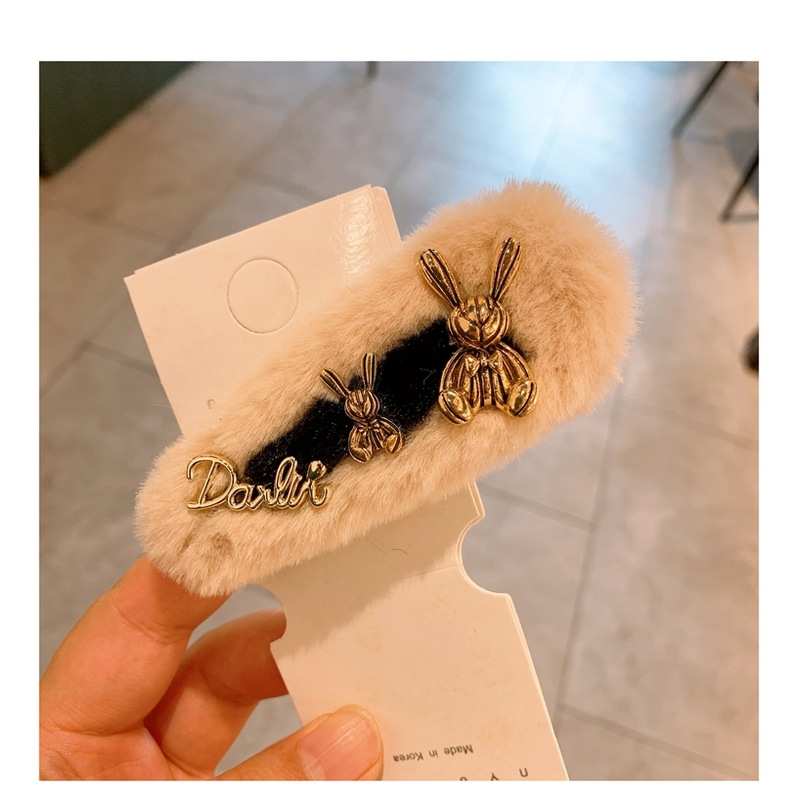 Korea's New Imitation Fur Rabbit  Pearl  Side Clip display picture 1