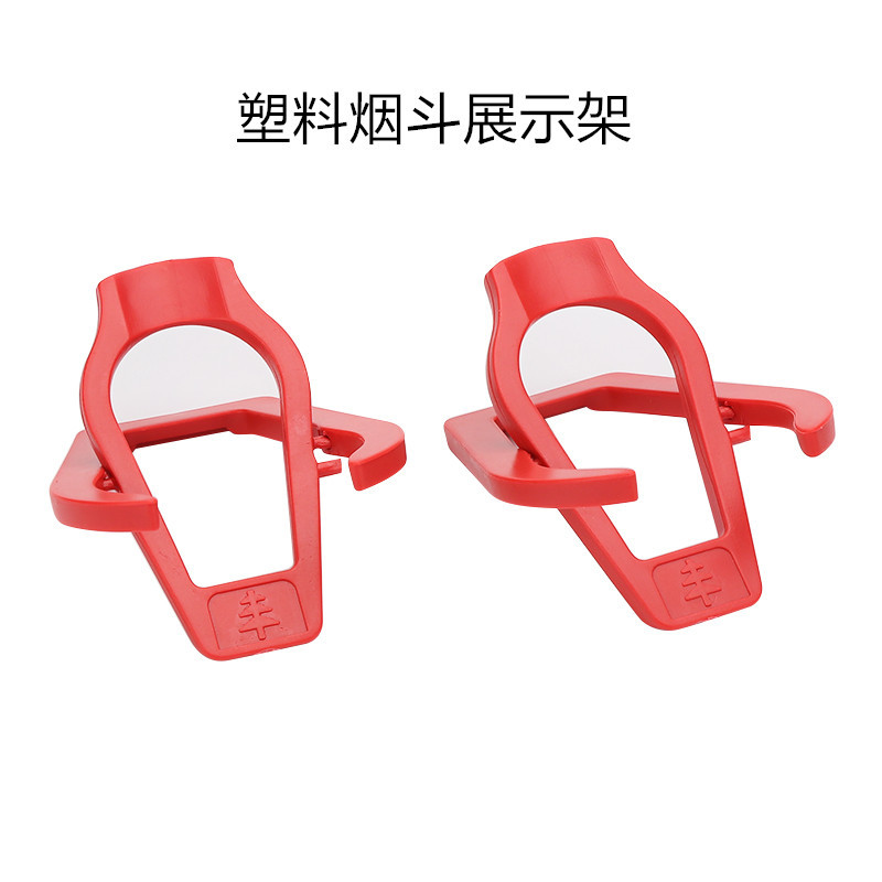 Factory direct sale plastic folding cigarette holder with red/black color, cigarette display stand