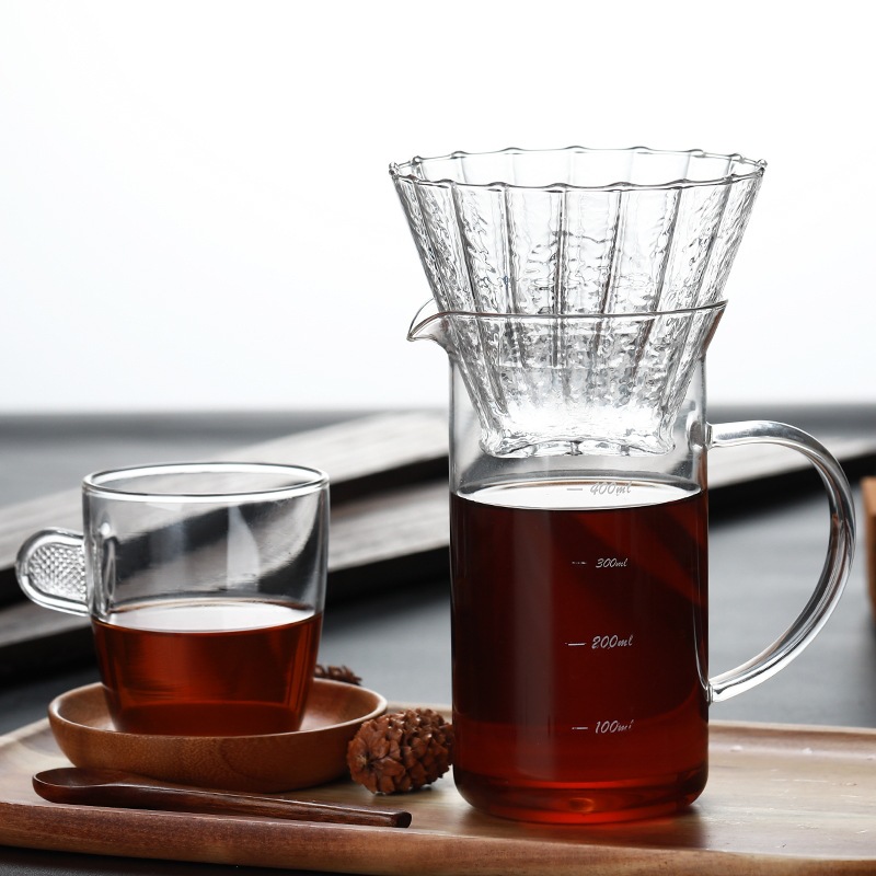 Heat-resistant Glass Coffee Pot Hand-brewed Coffee Filter Household Sharing Pot Coffee Set Can Be Handmade