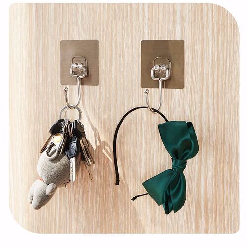 Extra large hook strong hook adhesive nail-free door back clothes hook bathroom kitchen toilet wall wall adhesive hook
