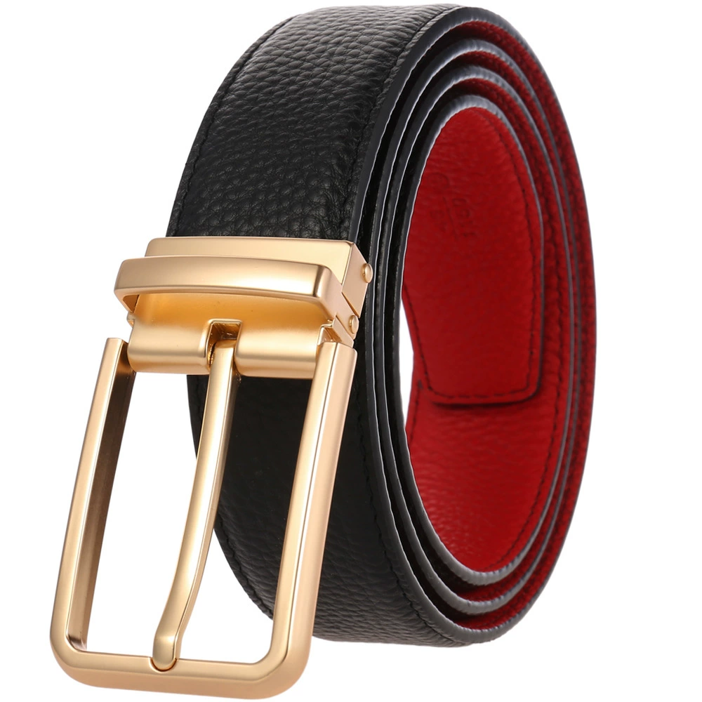 Leather belt for leisure, cowhide