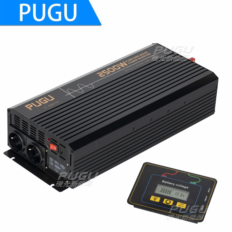 2500W12V pure sine wave inverter 12 to 220V with air conditioning refrigerator factory direct sales