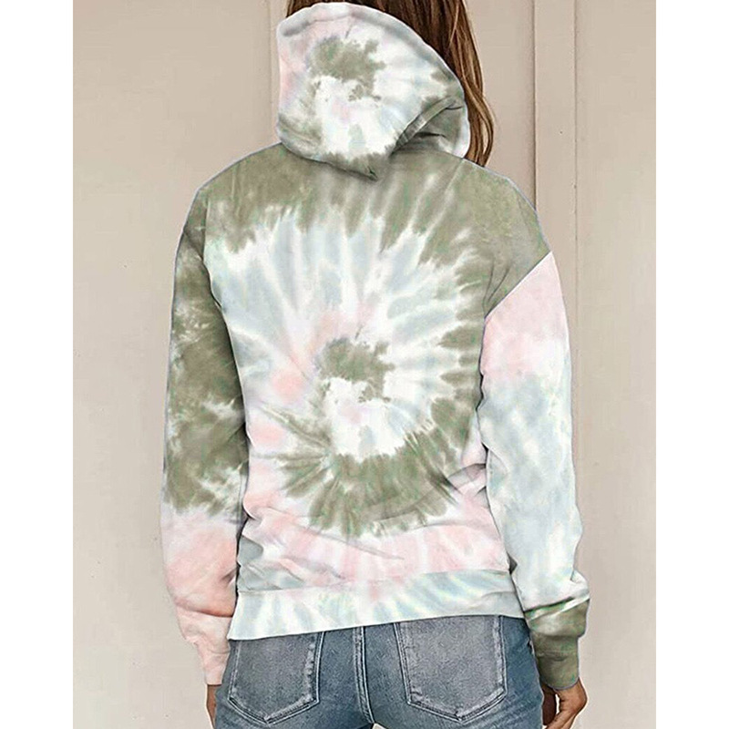 autumn and winter loose tie-dye printing casual long-sleeved sweatshirt  NSZH33917