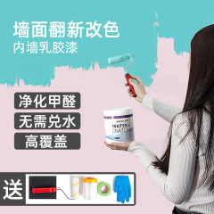 Latex paint paint indoor household wall paint wall paint white interior wall self-brushing color diatom emulsion environmentally friendly paint
