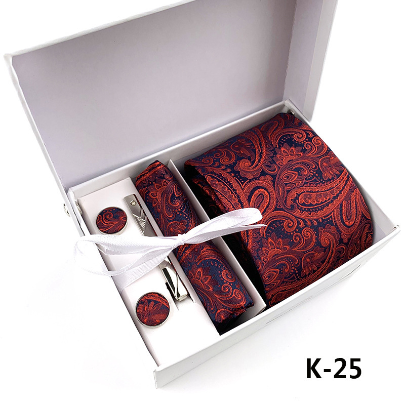 Factory Wholesale Men's Tie Spot Gift Box 6 Pieces Set Team Necktie Business Formal Wear Tie display picture 25