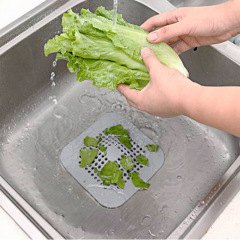 Creative sink filter with suction cup anti-blocking TPR floor drain cover bathroom to filter hair, food residue and debris floor drain