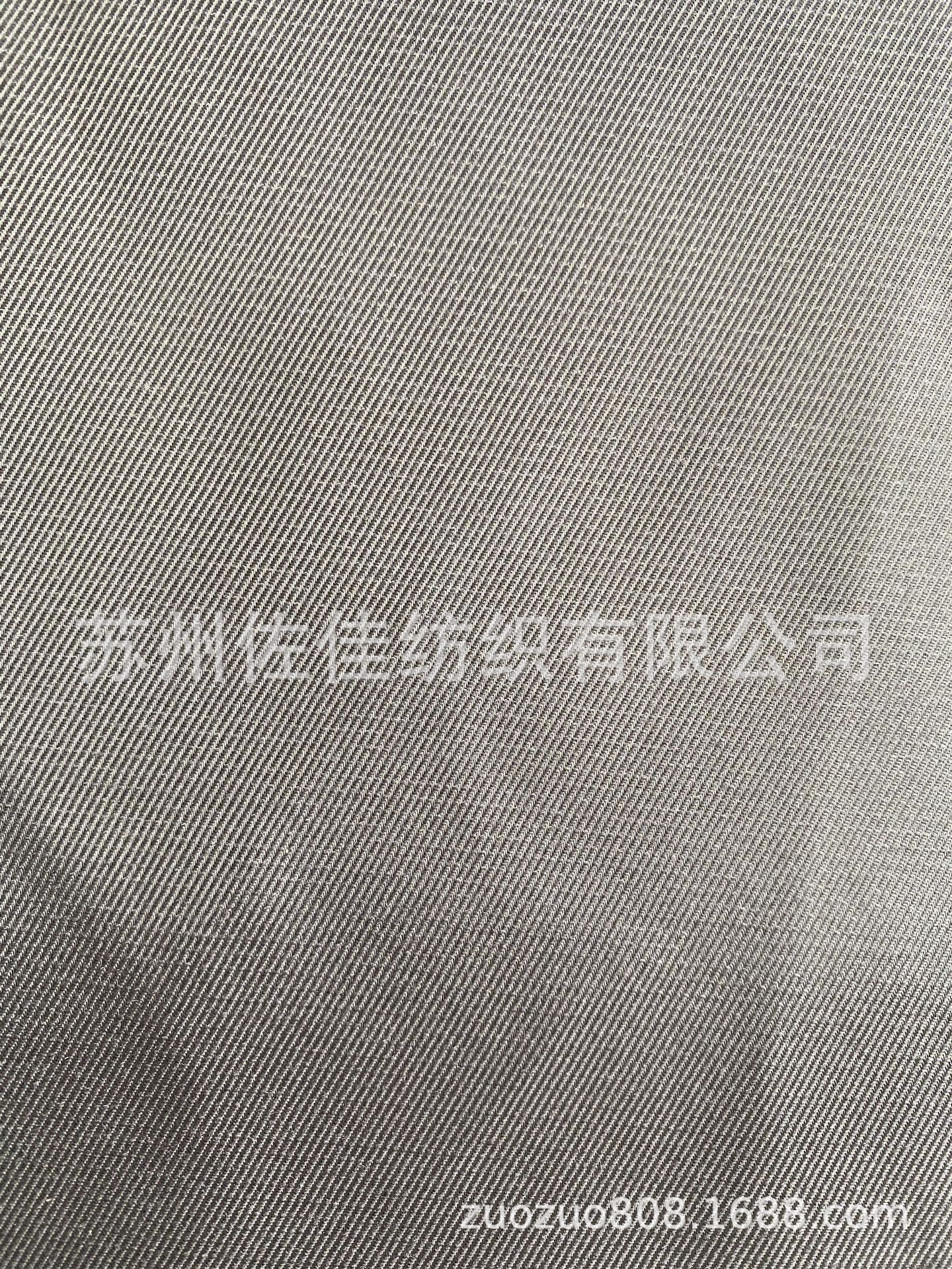 长期大量供应风衣 外套面料成品 粗斜纹天丝涤棉金属丝面料