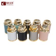 加厚铝合金窗帘杆装饰头堵头封口支架配件罗马杆窗帘轨道现货批发