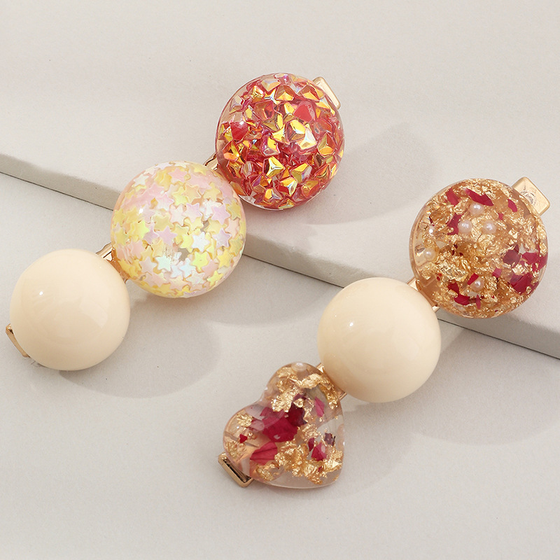 New Candy Color Hairpin Fashion Girl Hairpin Headdress Odd-shaped Side Clip Wholesale display picture 6