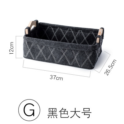 Fábrica al por mayor cesta de almacenamiento de fieltro ropa sucia cesta de almacenamiento de fieltro libro hogar caja de almacenamiento de fieltro