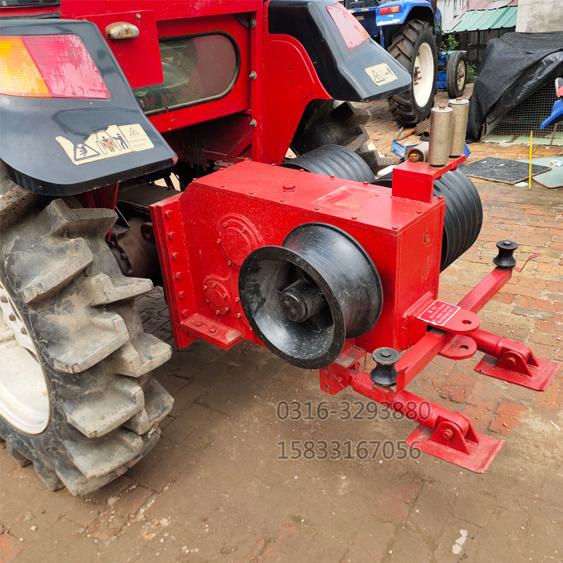 小型四轮拖拉机供应 拖拉机绞磨机 二手改装拖拉机绞磨
