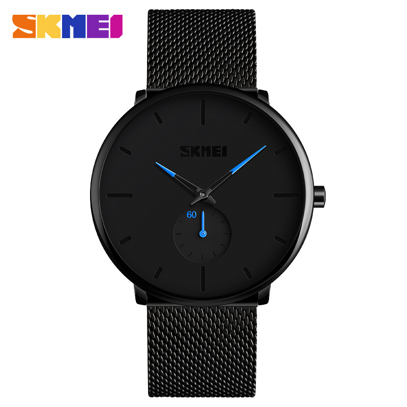 Skmei moda personalizada reloj hombres casual malla cuarzo impermeable reloj pareja reloj 9185
