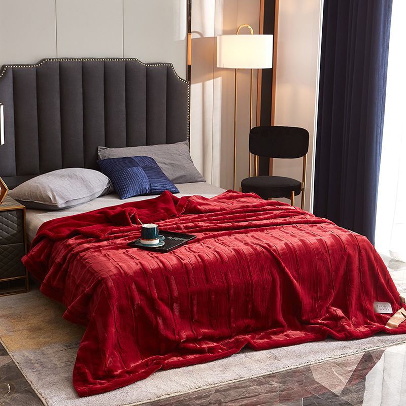 實體爆款仿毛皮毯貂皮毯兔毛絨毯蓋毯不掉毛不起球可機洗批發團購