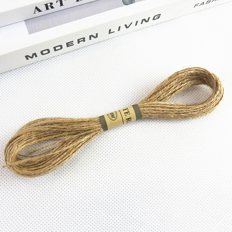 Kraft paper 10m hemp rope multifunctional jute rope hand rope DIY handmade home wall photo album decorative hemp rope
