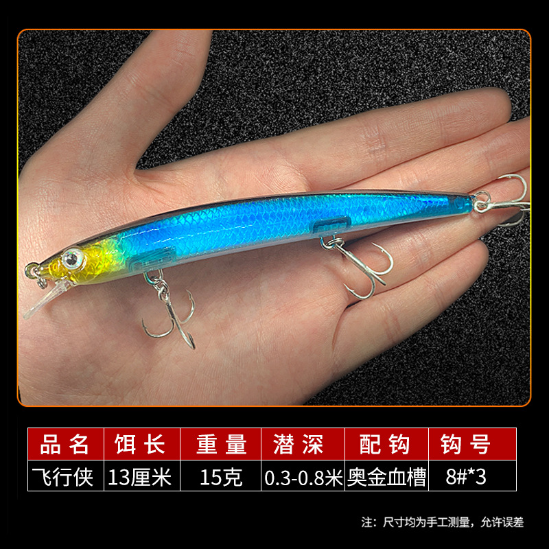 Flutter Minnow Lures Hard Baits Fresh Water Bass Swimbait Tackle Gear