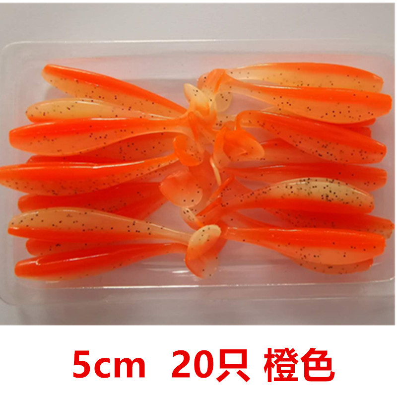 6 Colors Paddle Tail Fishing Lures Soft Plastic Baits Bass Trout Fresh Water Fishing Lure