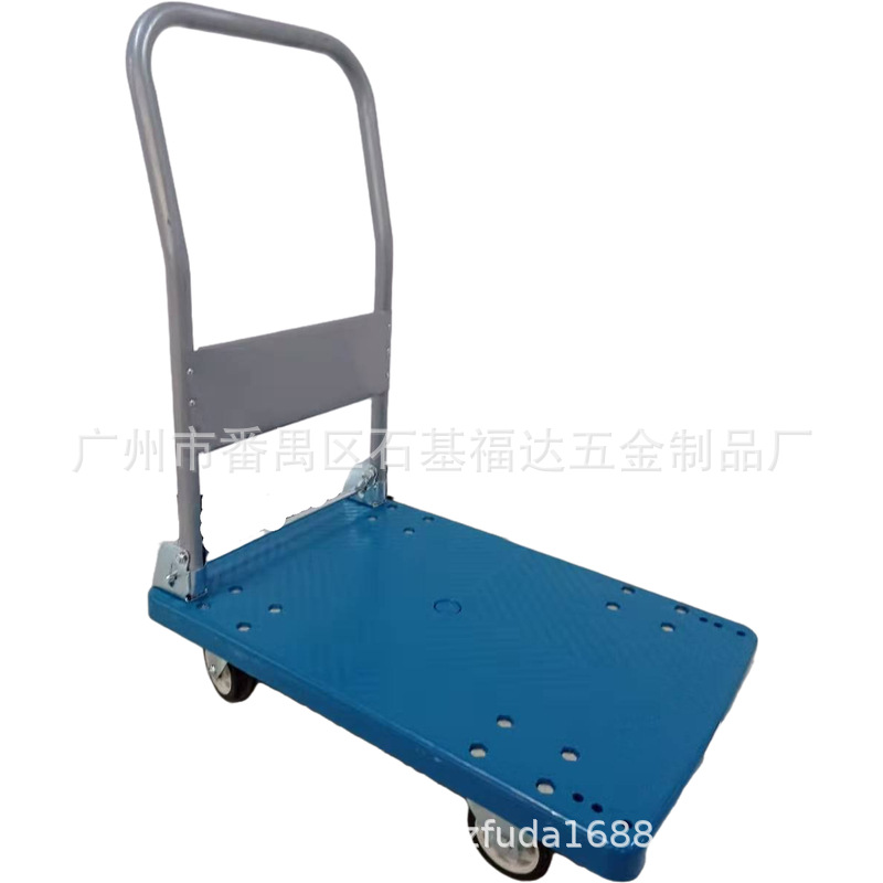 平板车推货车静音手推车手拉车四轮小拖车工具车拉货车搬运车