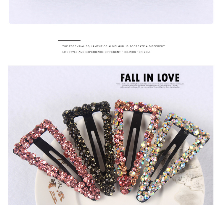 Water Diamond Hair Clip 5