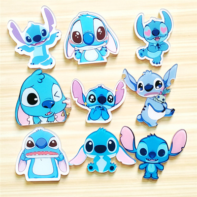 卡通史迪奇胸针可爱别针星际宝贝徽章小怪物DIY贴片包包饰品挂件|ms