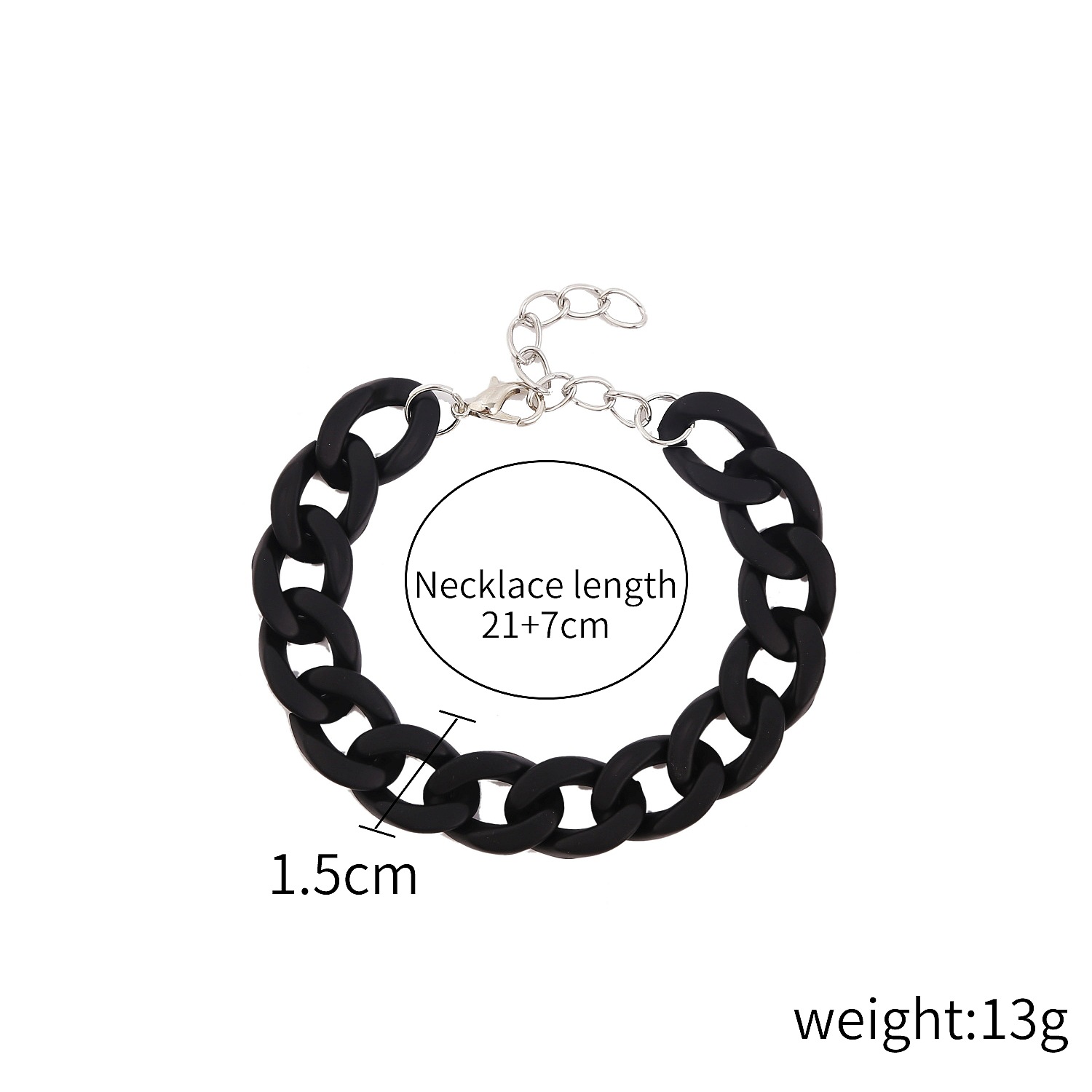 Personalised Acrylic Chain Necklace For Women Statement Jewellery_voghion.com