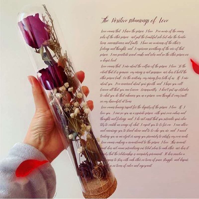 永生花标本微景观玻璃瓶干花瓶diy装饰玻璃瓶子摆件软木塞