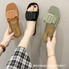 Summer non-slip fashionable trend slippers, internet celebrity, Korean style, loose fit