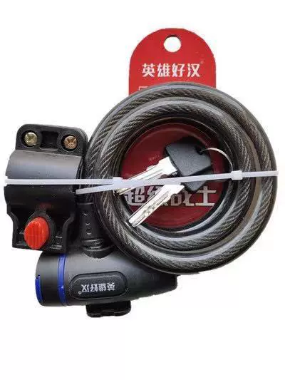 Велосипедный замок проволочный замок горный велосипед кольцевой замок с кронштейном компьютерный ключ замок горный велосипед герой