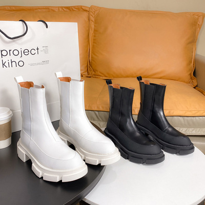 2020厚底切尔西中筒靴马丁靴 108-2|ms