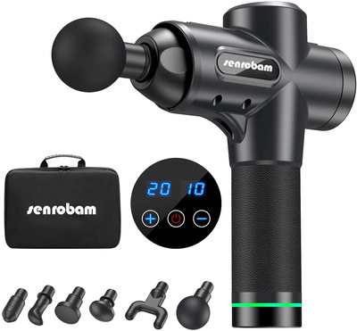 電動無刷筋膜槍肌肉放松器靜音健身震動沖擊槍經絡按摩儀源頭工廠