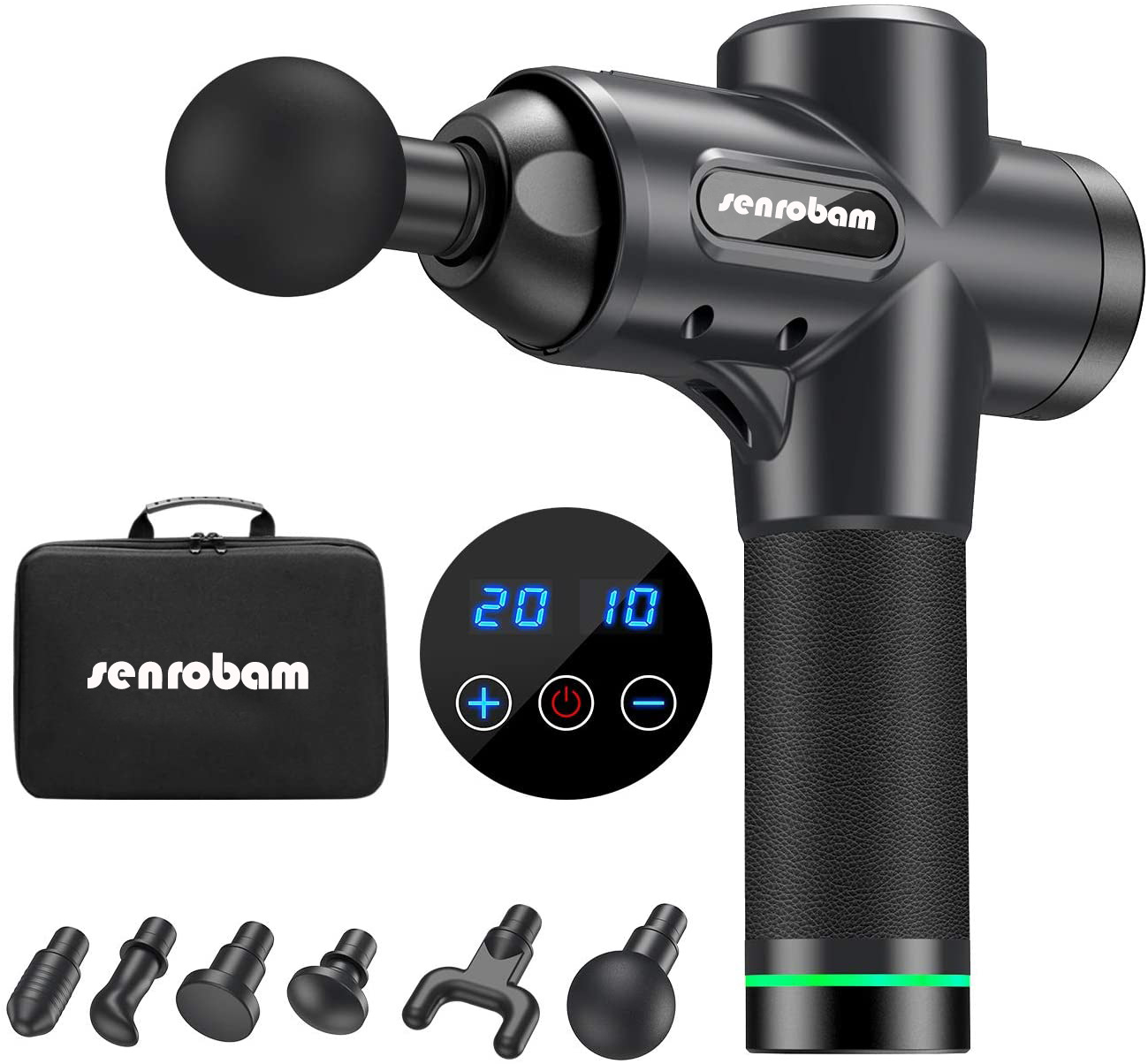 電動無刷筋膜槍肌肉放松器靜音健身震動沖擊槍經絡按摩儀源頭工廠