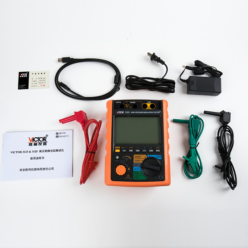 /VC3123数字绝缘电阻测试仪高压兆欧表250V2500V