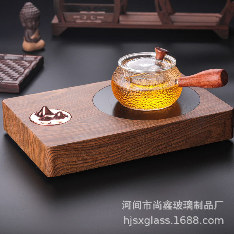 耐高温玻璃煮泡茶壶侧把壶过滤单壶电陶炉煮茶器茶壶花茶套装家用