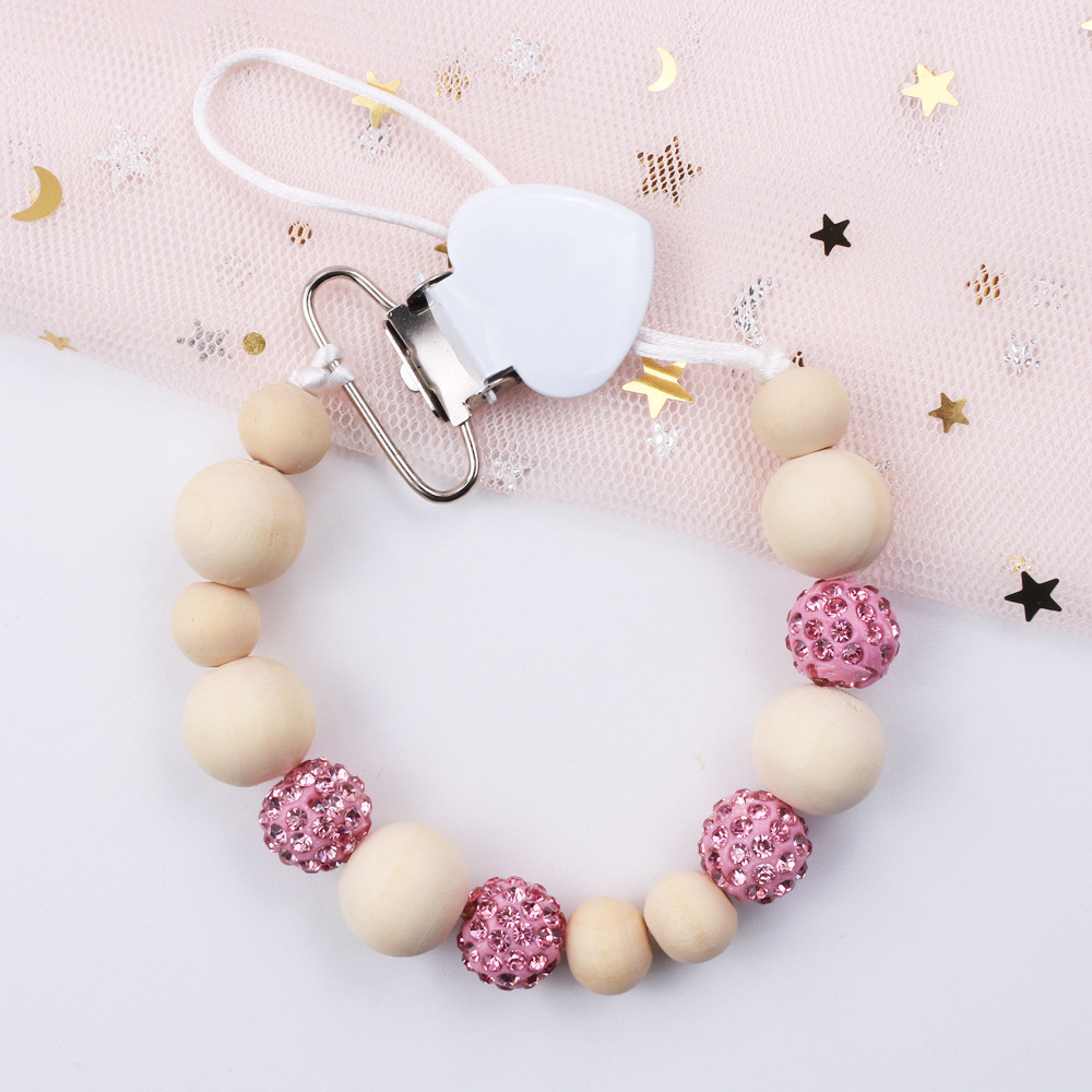 Amazon foreign trade baby pacifier clip DIY baby pacifier chain gum anti-chain anti-lost chain wholesale