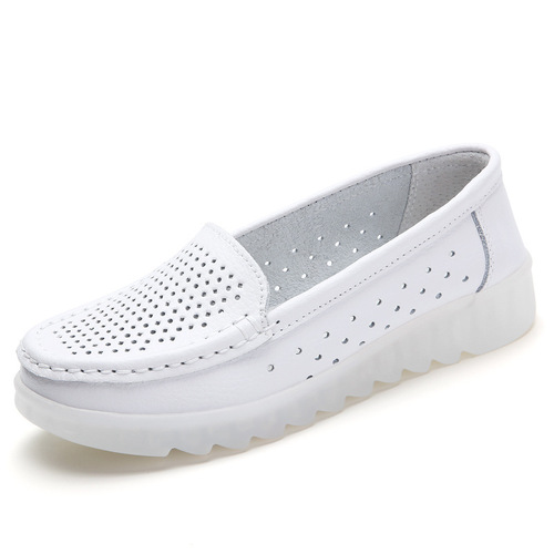 Nurse shoes flat work white shoes surgical shoes breathable soft sole does not tire feet comfortable direct sale from factory drop shipping