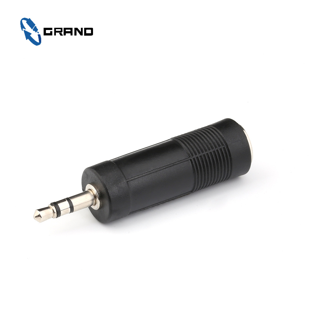 音频转换塑料3.5立体声公转6.35立体声母