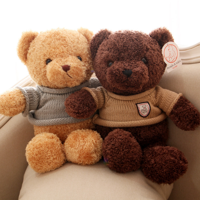 Little Bear Doll Doll Sweater Teddy Bear Doll Plush Toy Pillow Bear Hug Bear Girl's Birthday Gift Little Bear Doll Doll Sweater Teddy Bear Doll Plush Toy Pillow Bear Hug Bear Girl's Birthday Gift