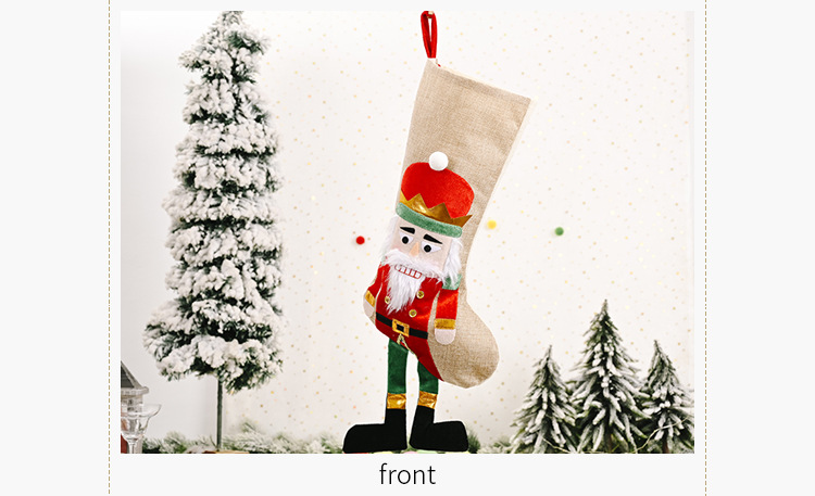 Walnut Soldier Christmas Stocking Candy Bag display picture 3